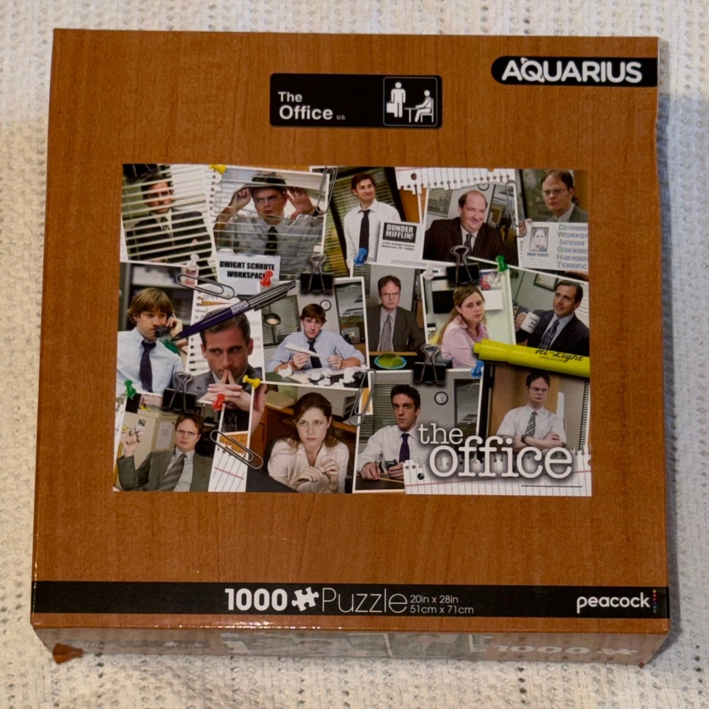 Aquarius The Office Collage Puzzle‎ - 1000 Pieces NEW Sealed